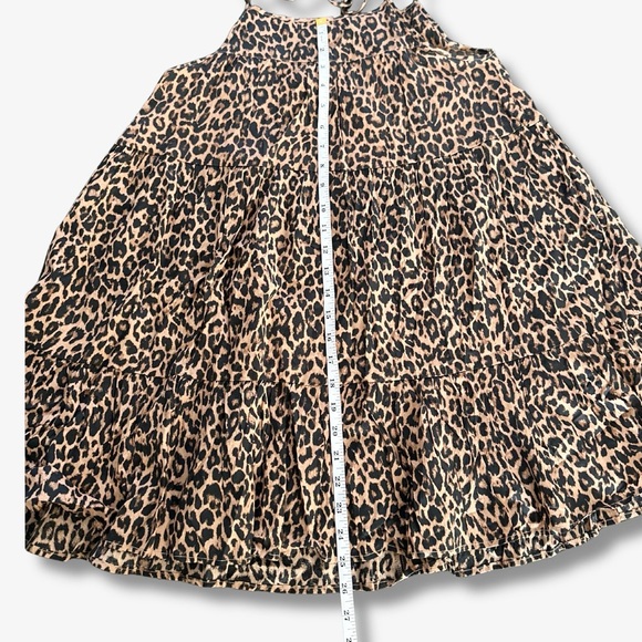 Victoria's Secret Leopard Print Babyoll Top Mini Dress Size Medium Summer Y2K - Picture 8 of 8